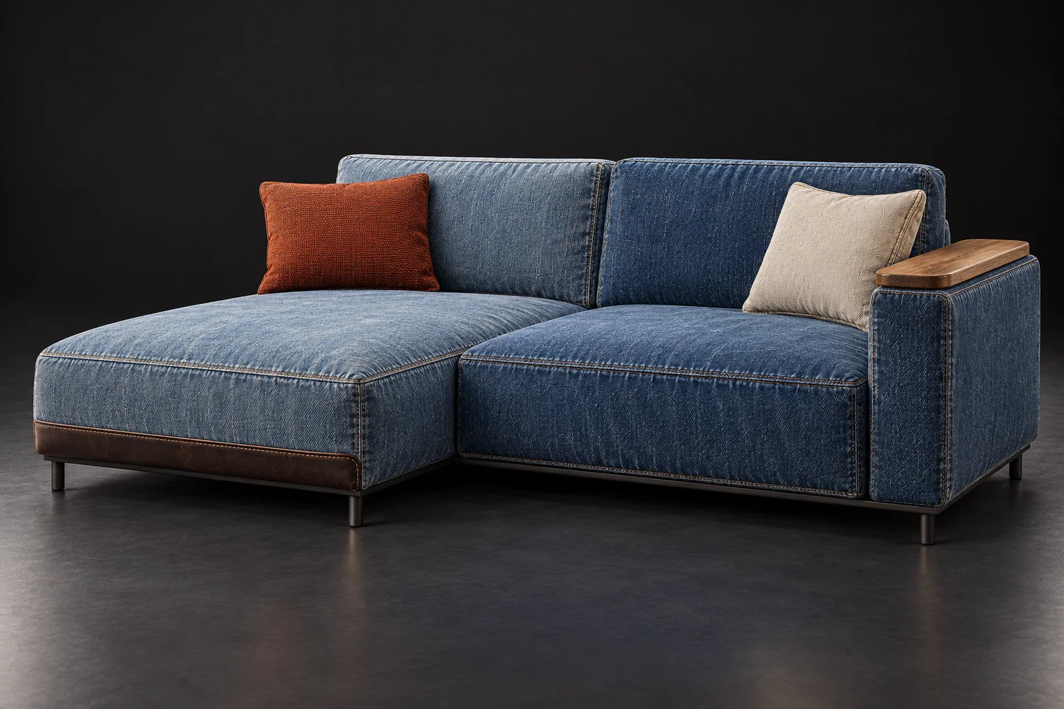 DENIM 03 — Vintage blue / короткая лежанка